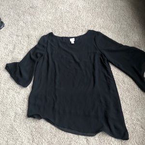 Chicos black asymmetrical shirt